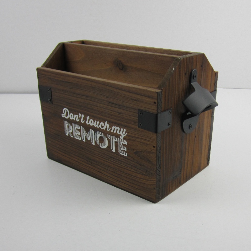 Cartouche télécommandée en bois avec ouvre - bouteilles