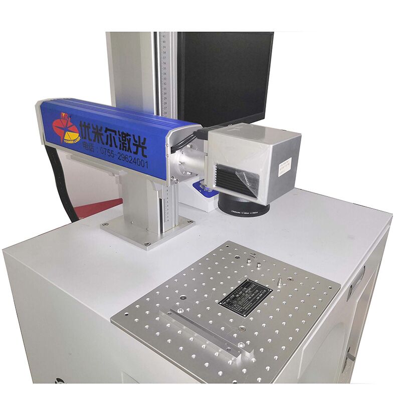 Haute qualité 20 W / 30 W / 50 W blanc IPG raycus fibre laser machine de marquage pour les bijoux en métal logo graveur fabricant équipement