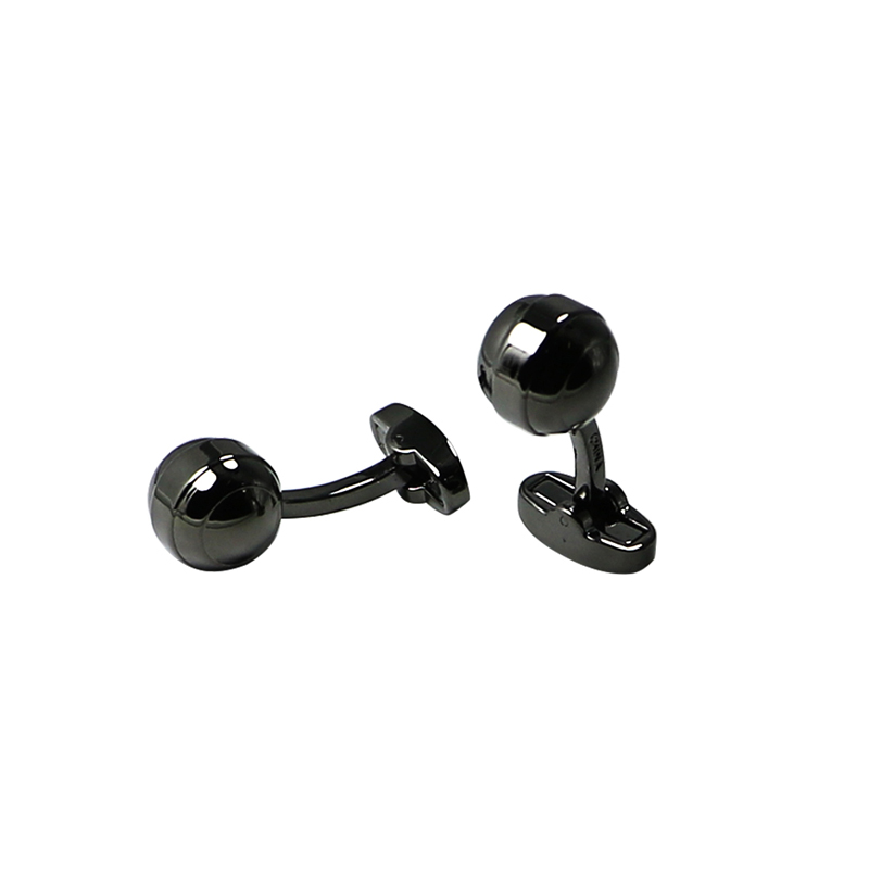 Boutons de manchette boule personnalisés plaqués bronze
