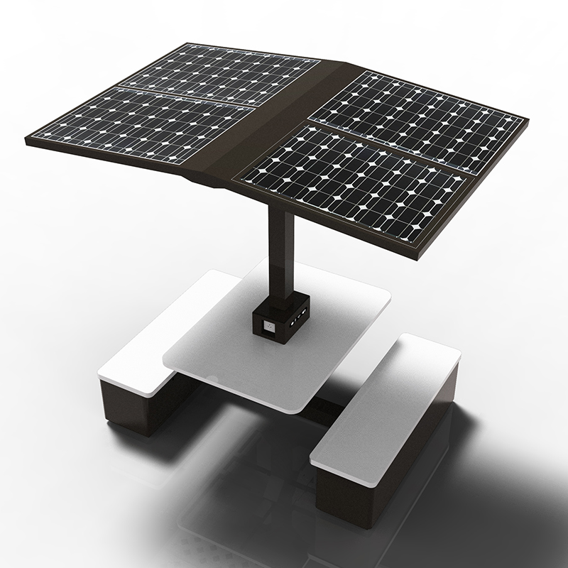 Siège de table solaire de meubles intelligents de rue urbaine de conception unique de haute qualité