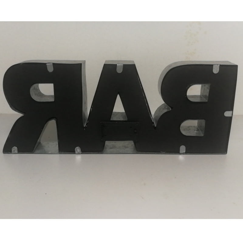 3D LED Métal Étain Bar Signe LED Lettre Signe Chapiteau Lettre Lumière Lampe pour Bar Café Boutique