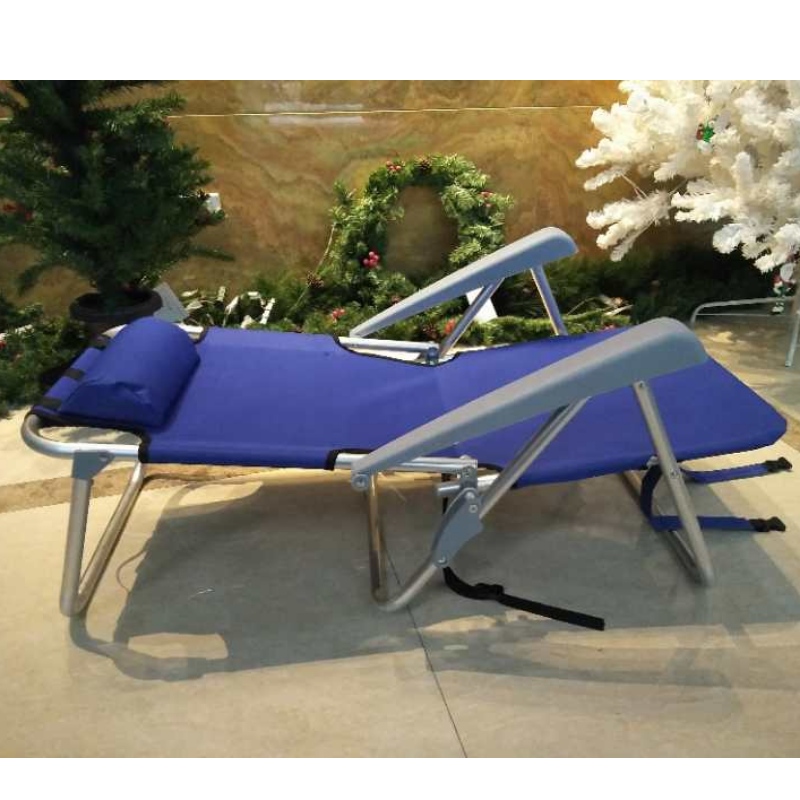 Chaise de camping pliante portative de plage de sac à dos en acier empilable extérieur