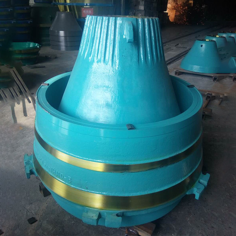 Sandvik CH440 \/ CH430 \/ Metso GP300S Doublure de bol et manteau Mn18cr2 avec Molly, Barmac 9100SE VSI Parts à Fujerah Quarry, UAE.