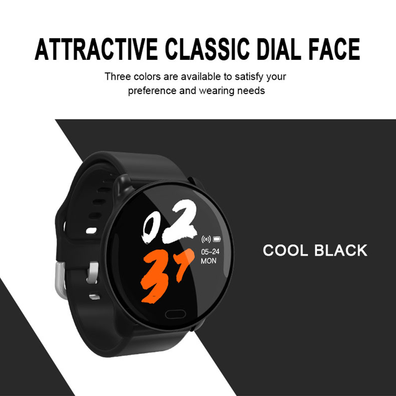 Bracelet de montre intelligente K9 (JYDA6135) Détection de la fréquence cardiaque l Levez la main pour éclairer l'écran Prise en charge du nom Bluetooth