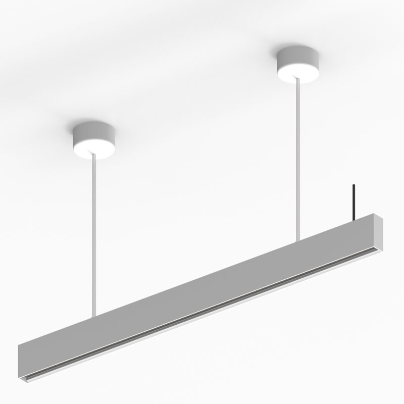 Solution anti-éblouissante UGR u003C16 pouvant être liée sans vis Lumière linéaire LED pour magasin de mode de centre commercial de salle de classe de bureau