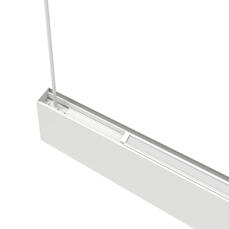Solution anti-éblouissante UGR u003C16 pouvant être liée sans vis Lumière linéaire LED pour magasin de mode de centre commercial de salle de classe de bureau