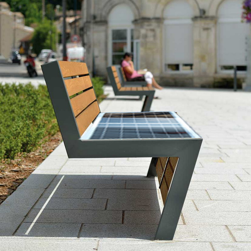 Banc de parc intelligent à prix d'usine le plus bas pour l'énergie solaire