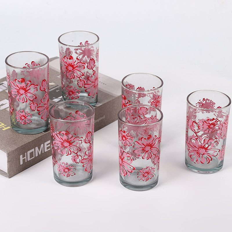 Nouveau 6 pc Tasse Et Cruche Ensemble Pour Les Ménages Transparent Applique Tasse D'eau 6 Grande Capacité Théière En Verre En Gros