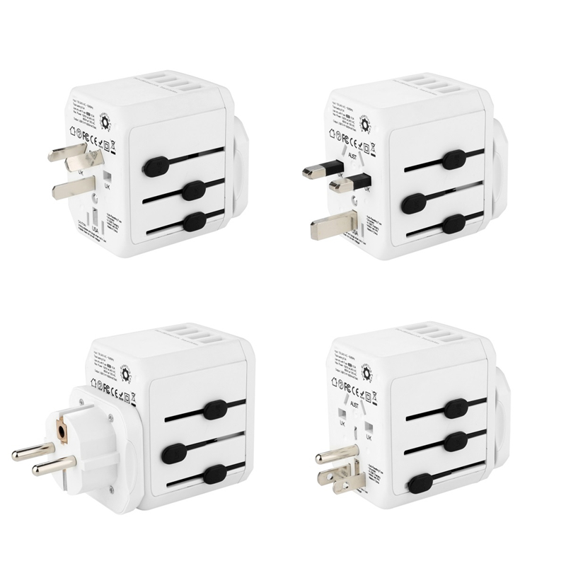 Common 4 USB port 5V / 6A standard Multi - usage Travel adapter