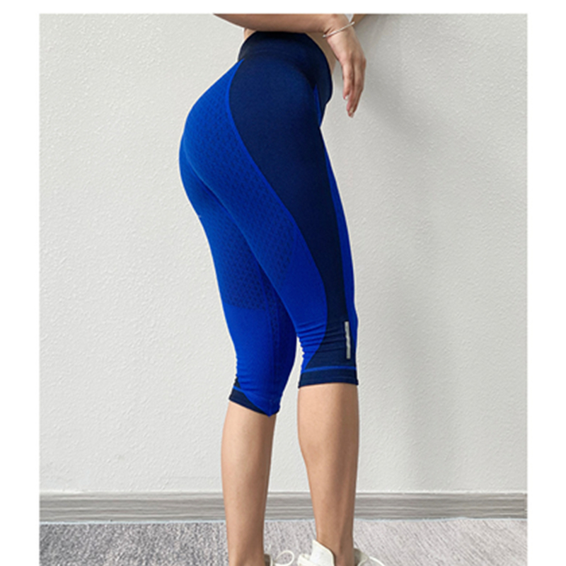 Yoga Leggings High Bounce Séchage Rapide Respirant Et Minceur Lift Hanches Taille Moyenne Sauter Exercice Pantalon De Fitness Pour Les Femmes D'été