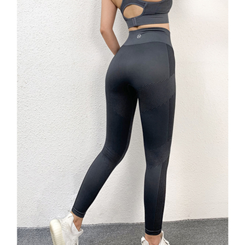 Dames séchage rapide formation pantalon de sport taille haute serré en cours d'exécution yoga fitness pantalon automne