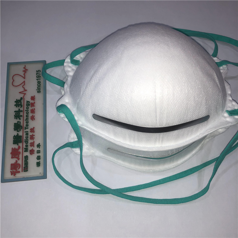 Demi-masque facial en forme de tasse non tissée jetable N95 pour une utilisation personnelle