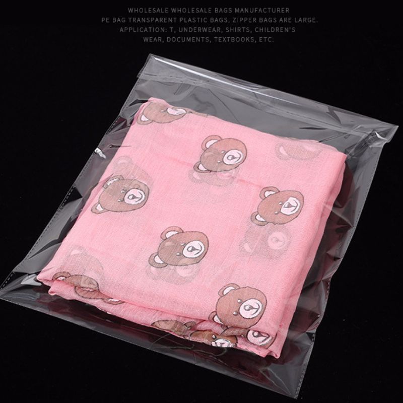 Sac d'emballage en plastique de vêtements de protection de l'environnement transparent élevé OPP