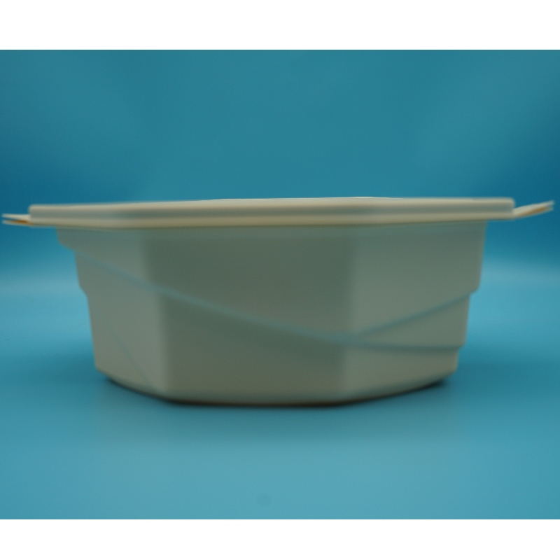 Compartiment hermétique pour micro-ondes Couvercle écologique à emporter Emballage alimentaire biodégradable Stockage alimentaire Contenants alimentaires jetables