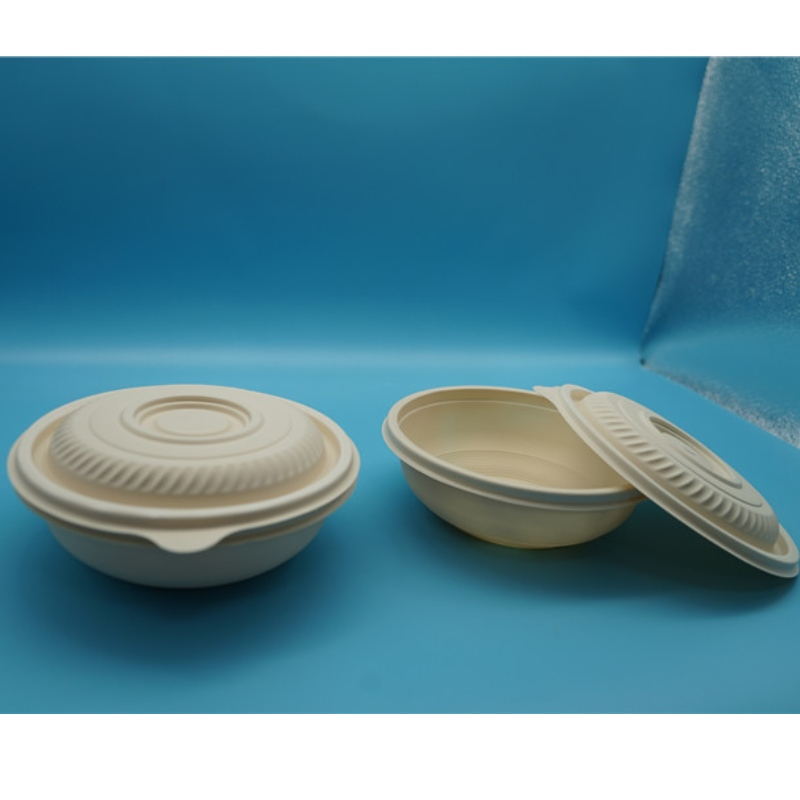 restaurant à emporter rapide biodégradable compartiment chaud jetable écologique micro-ondable contenants hermétiques pour aliments