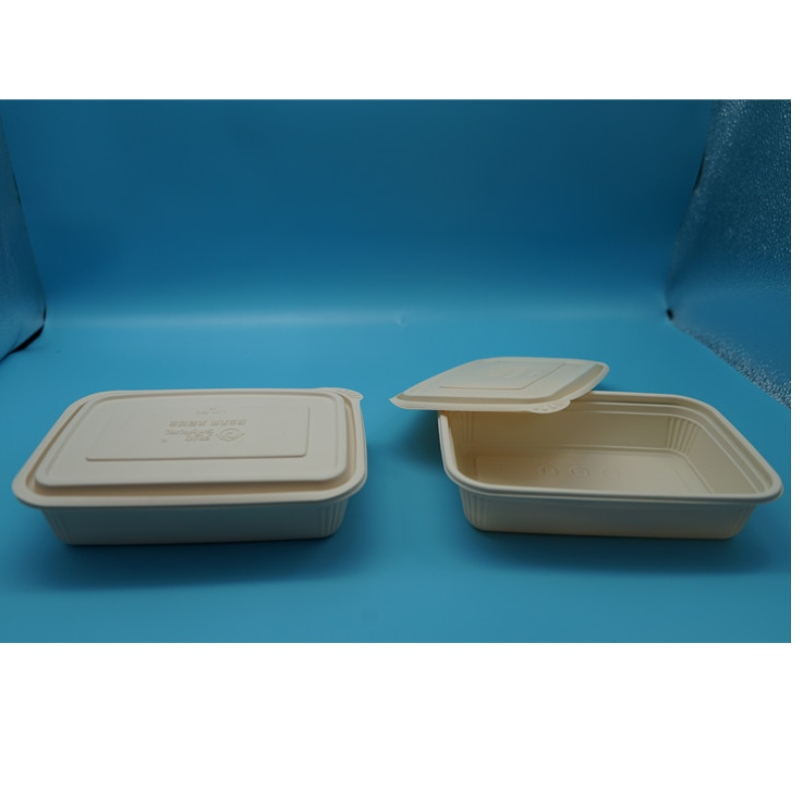 Compartiment réfrigérable jetable hermétique micro-ondes à emporter Contenants alimentaires biodégradables en amidon de maïs