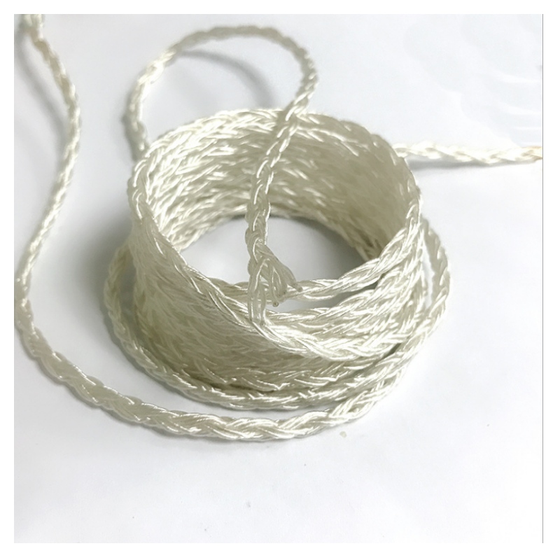 Nouveau fil d'argent pur personnalisé 10 brins tissés fil d'argent pur noyau fil de casque hi-fi fil de mise à niveau bricolage