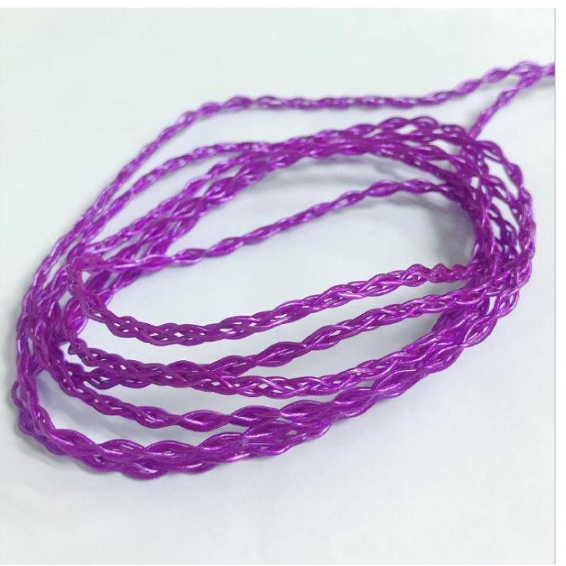 Fil d'écouteur en argent sterling violet personnalisé