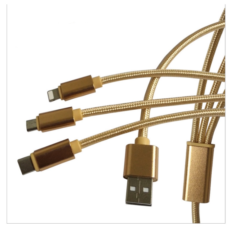 Ligne de données de téléphone mobile 2a tigre nylon tricoté