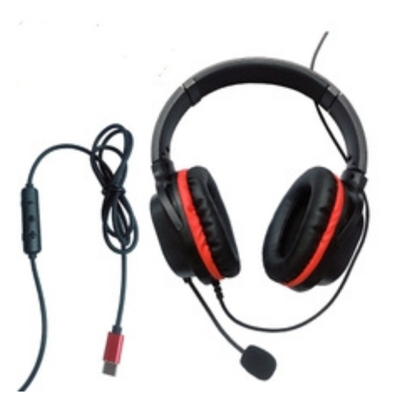 Casque en gros personnalisé avec tête de type C jeu de musique pour téléphone portable avec micro oreille en temps réel avec micro casque