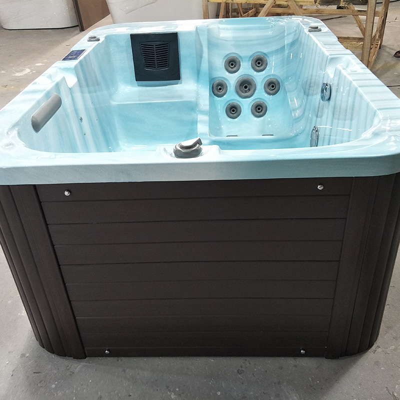 Baignoire de luxe Spa 3 personnes Whirlpool Spa extérieur Bain à remous Baignoire de massage Whirlpool