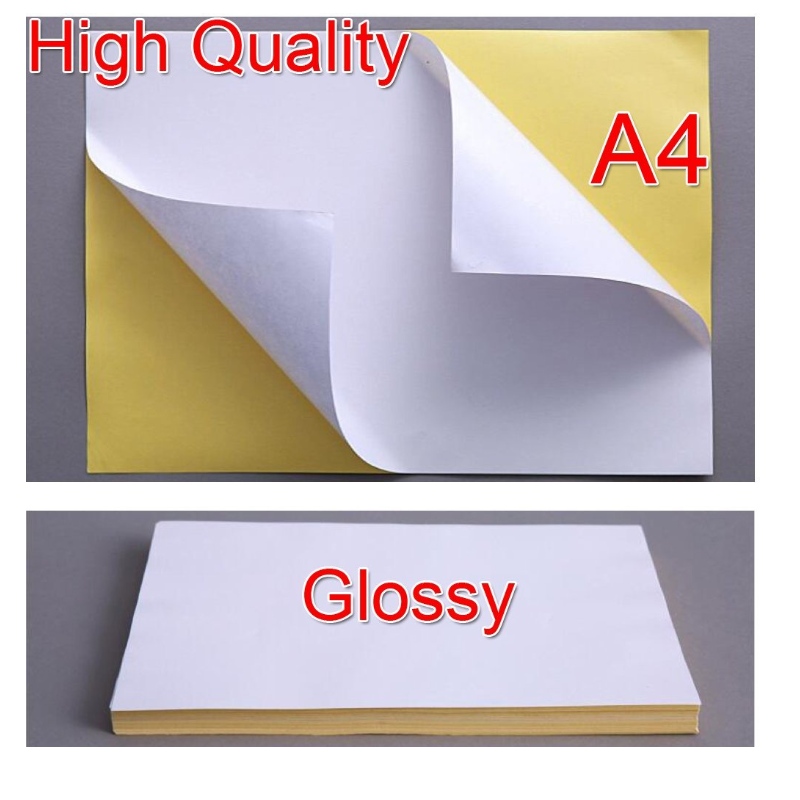 Papier couché auto-adhésif couché miroir