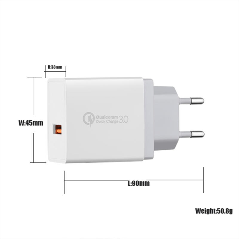 Chargeur rapide UK Plug Chargeur mural USB pour iPhone UK Plug QC3.0 Chargeur de voyage USB