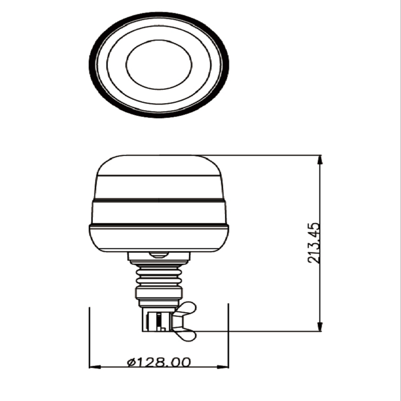 Lampe à del rotative