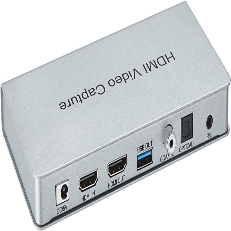 Capture vidéo USB 3.0 HDMI avec boucle HDMI, coaxial, audio optique