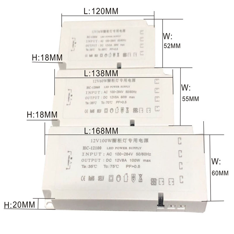 36W - 12v - 3a corridor Automatic escalier Induction Switch Power