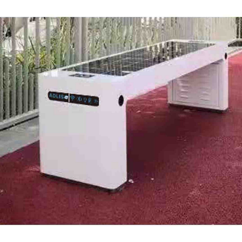 USB portable charger Outdoor Street Furniture Solar intelligent Garden banc