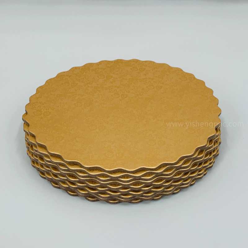 Plaque de gâteau d 'or, plaque de gâteau de 10 cm, plaque de gâteau de 25 cm