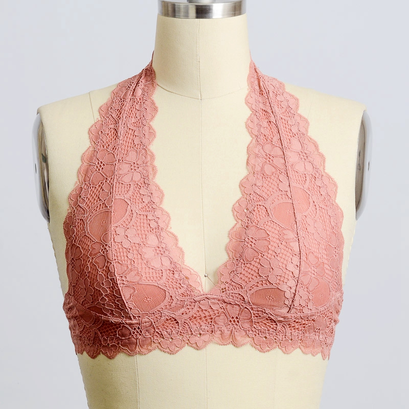GA-5234 Grace Girl Dentelle Halter Top Braalette Grossiste en gros