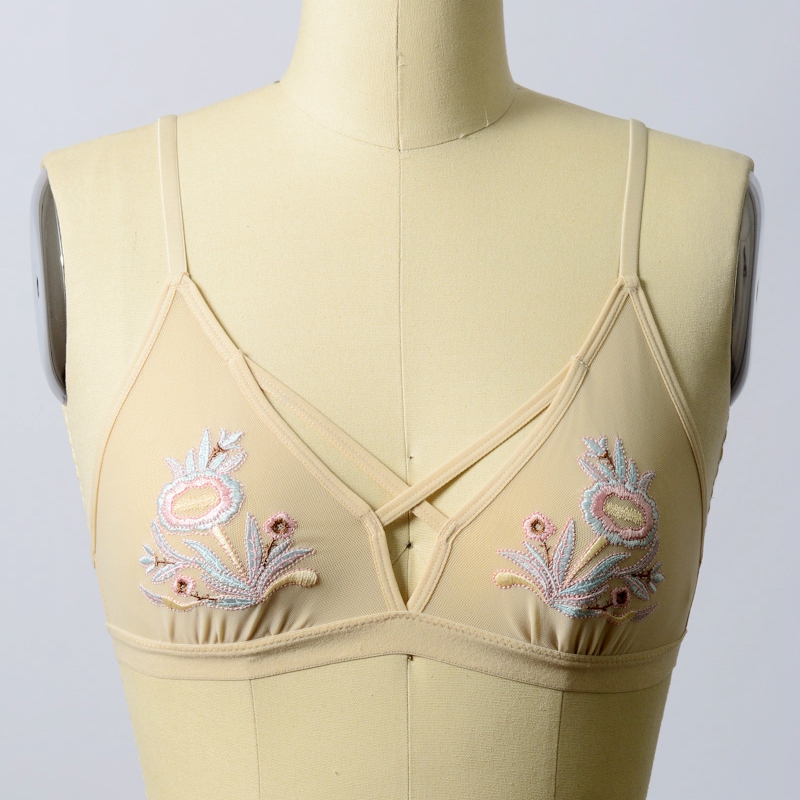 GA-5352 Grace Girl Floral Broderie Briale Bralette