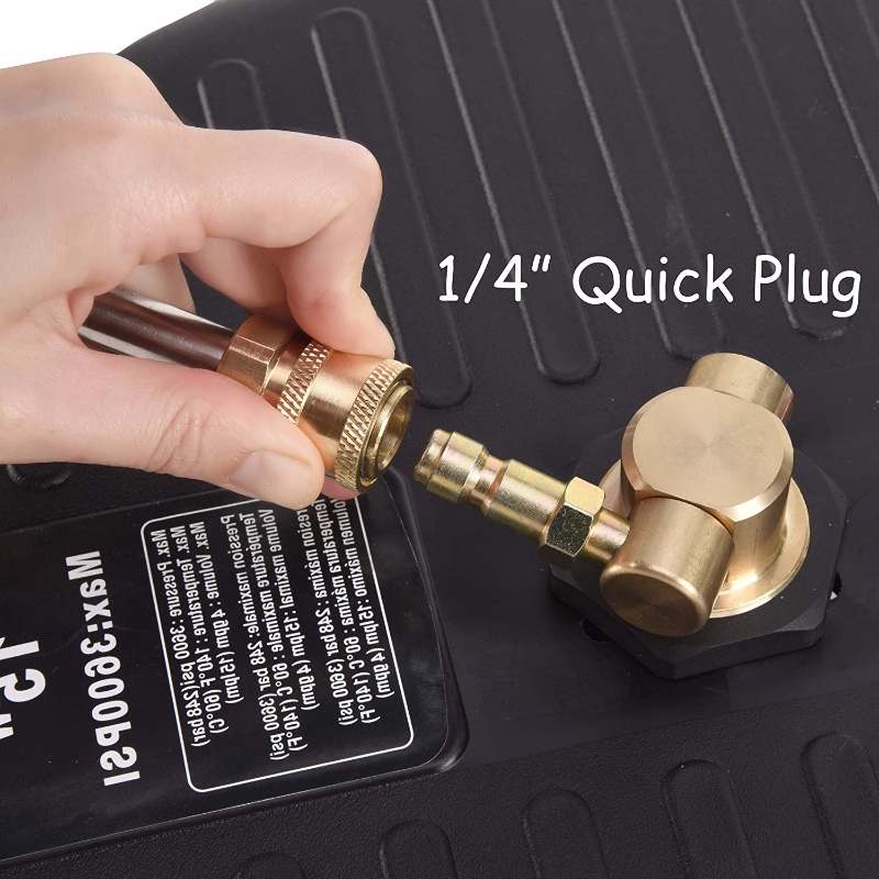 accessoire de nettoyeur de surface pour laveuse à pression avec connecteur rapide 1\/4