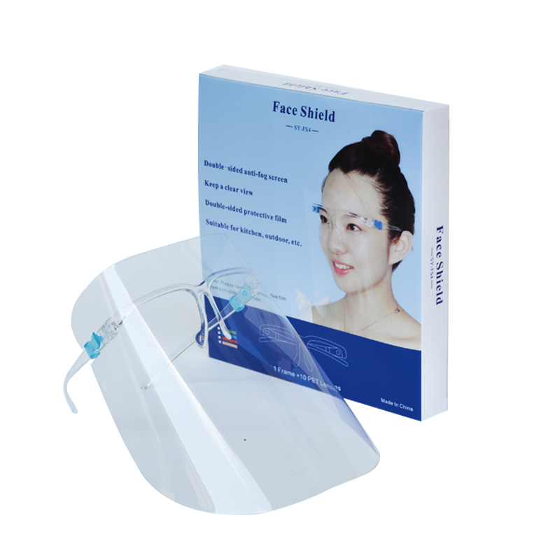 Protecteur Transparent en plastique Anti-éclaboussures Protection faciale complète des lunettes de protection du visage