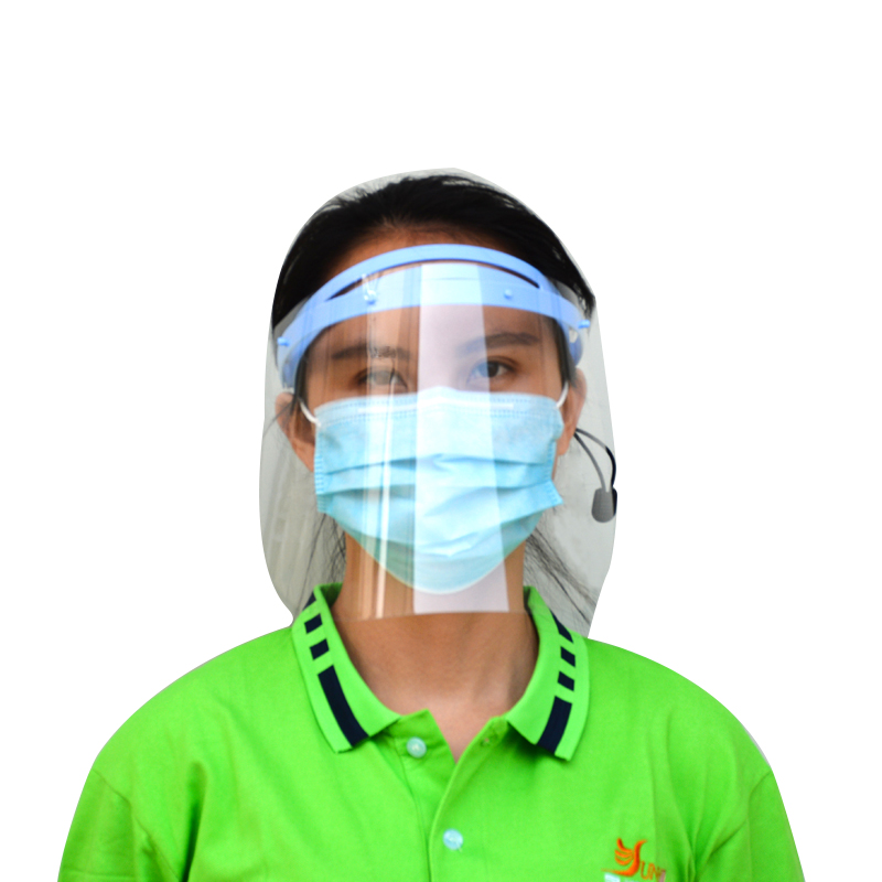 Bouclier facial réglable anti-éclaboussures anti-brouillard dentaire 0.25mm avec 10 films