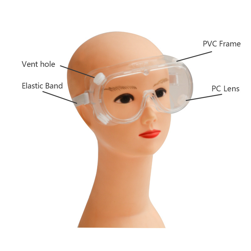 Éclaboussure d'huile en plastique standard générale empêchant les lunettes de sécurité