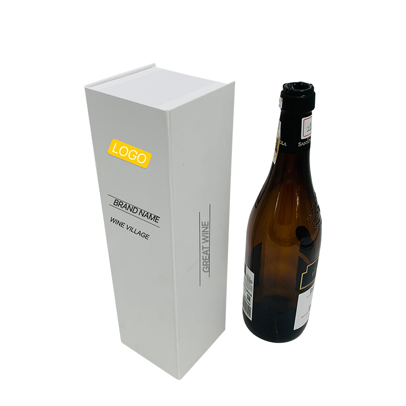Boîte-cadeau de vin de luxe blanc Grande boîte-cadeau pour cadeau de fiançailles