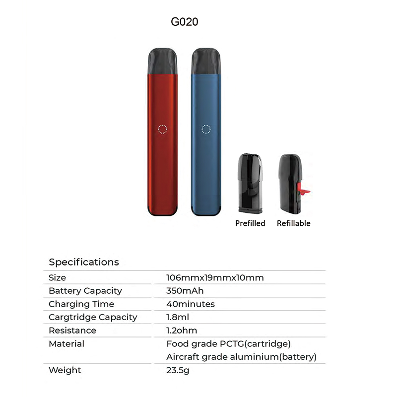 U003 cigarette électronique de cuisson à sec