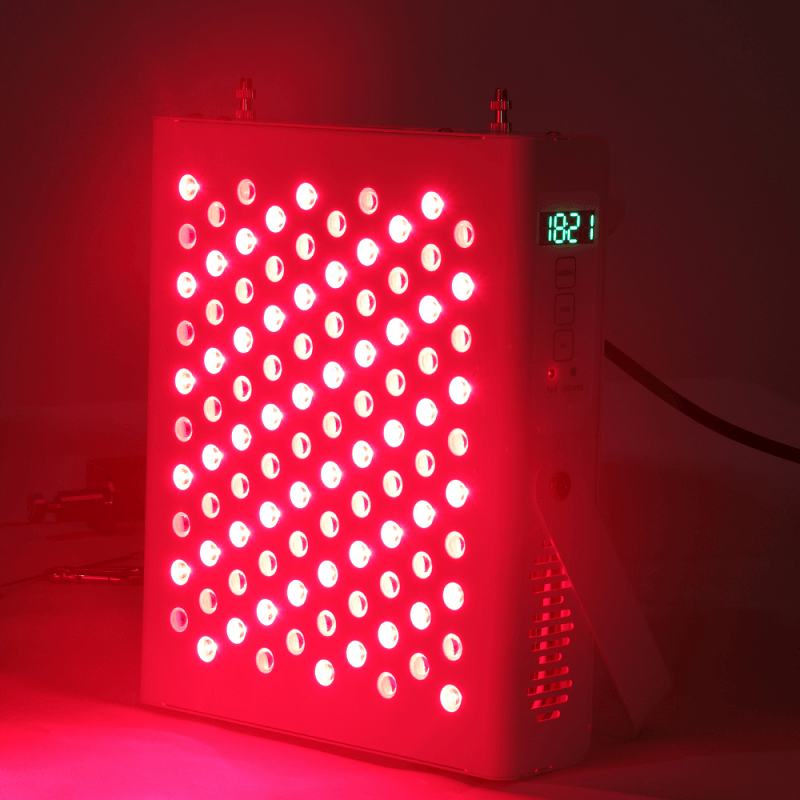 Appareils de lampes de luminothérapie à domicile RD500 Red 660nm et proche infrarouge 850nm, Lampe de thérapie portative à LED 500W pour le soulagement de la peau et de la douleur