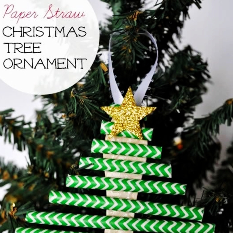 Comment faire une histoire d'arbre de Noël en paille en papier fait à la main