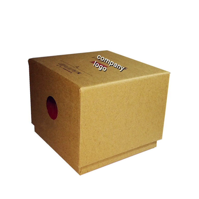 The Paper Box Company fait sur mesure une boîte-cadeau Kraft de qualité supérieure pour le beurre d'arachide