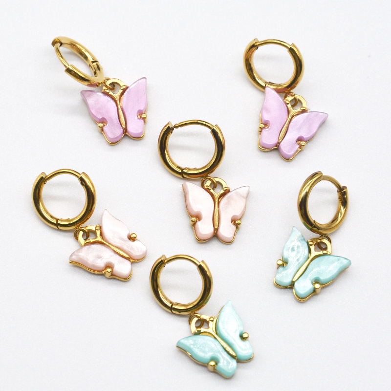 Female Butterfly boucles d 'oreilles