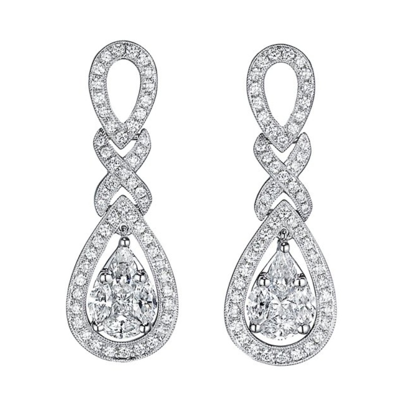 Crfbsler010 - 925 boucles d'oreilles d'argent