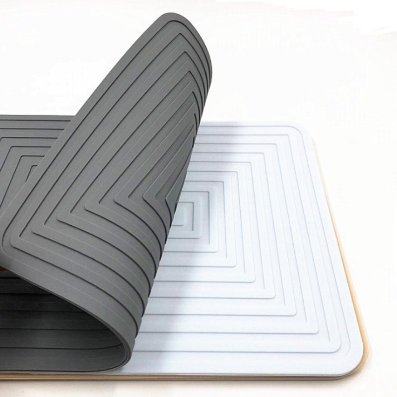 Tapis de pot ondulé rectangulaire