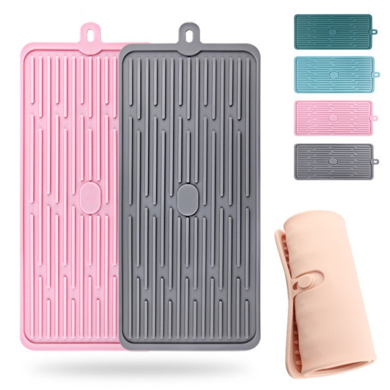 Bouton rectangulaire pour maintenir le tampon de drainage