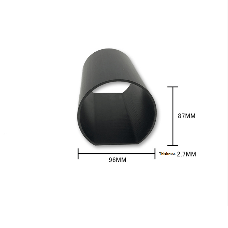 Fabrication personnalisée de tubes de type d en plastique rigide PVC