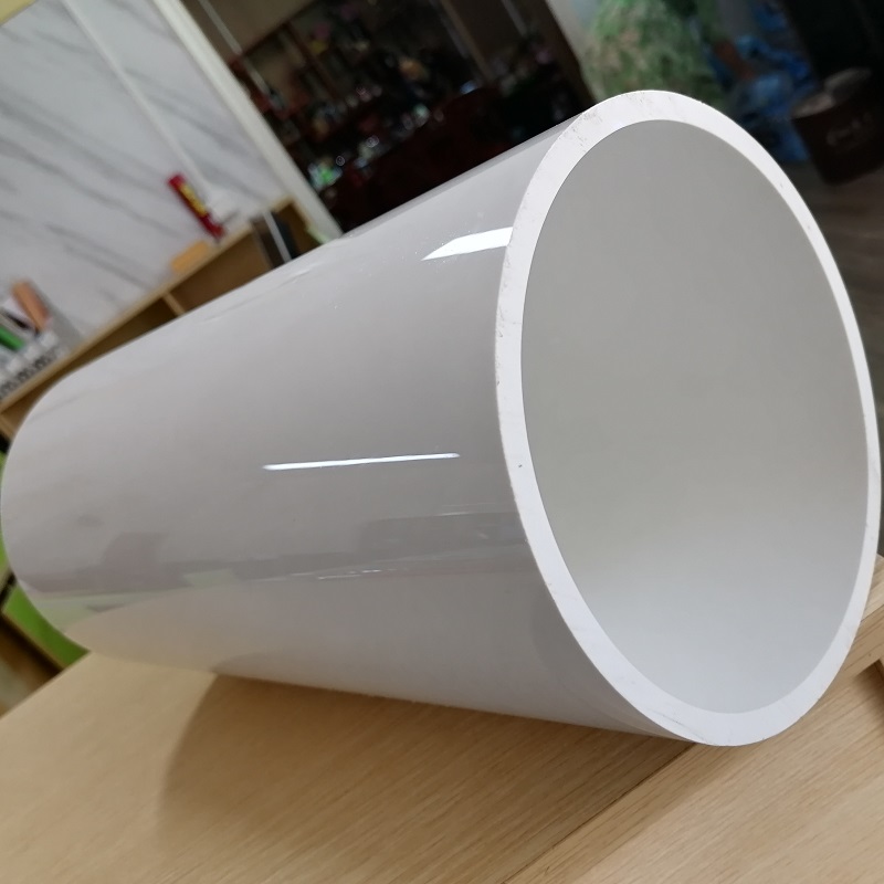 Tube en plastique PVC extrudé blanc effet miroir personnalisé fabriqué en Chine