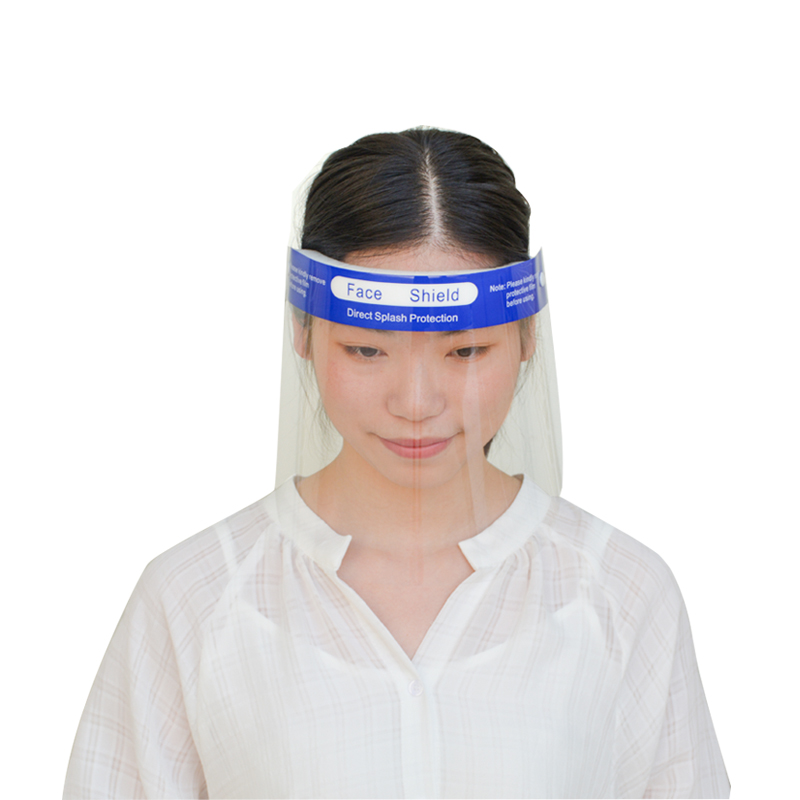 Bandeau en plastique transparent de bouclier facial de visière faciale complète réutilisable de logo fait sur commande avec l'éponge